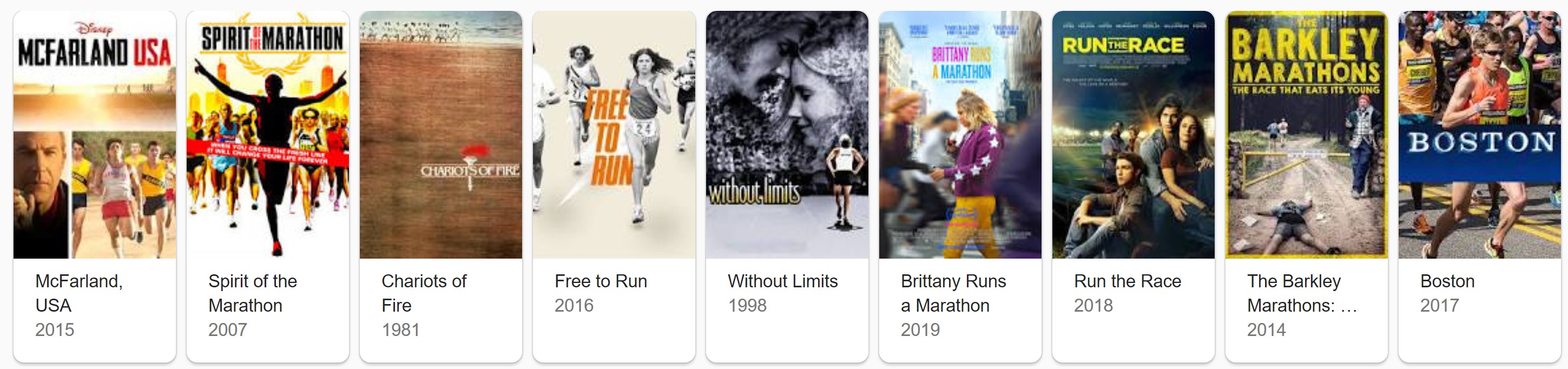 films about running